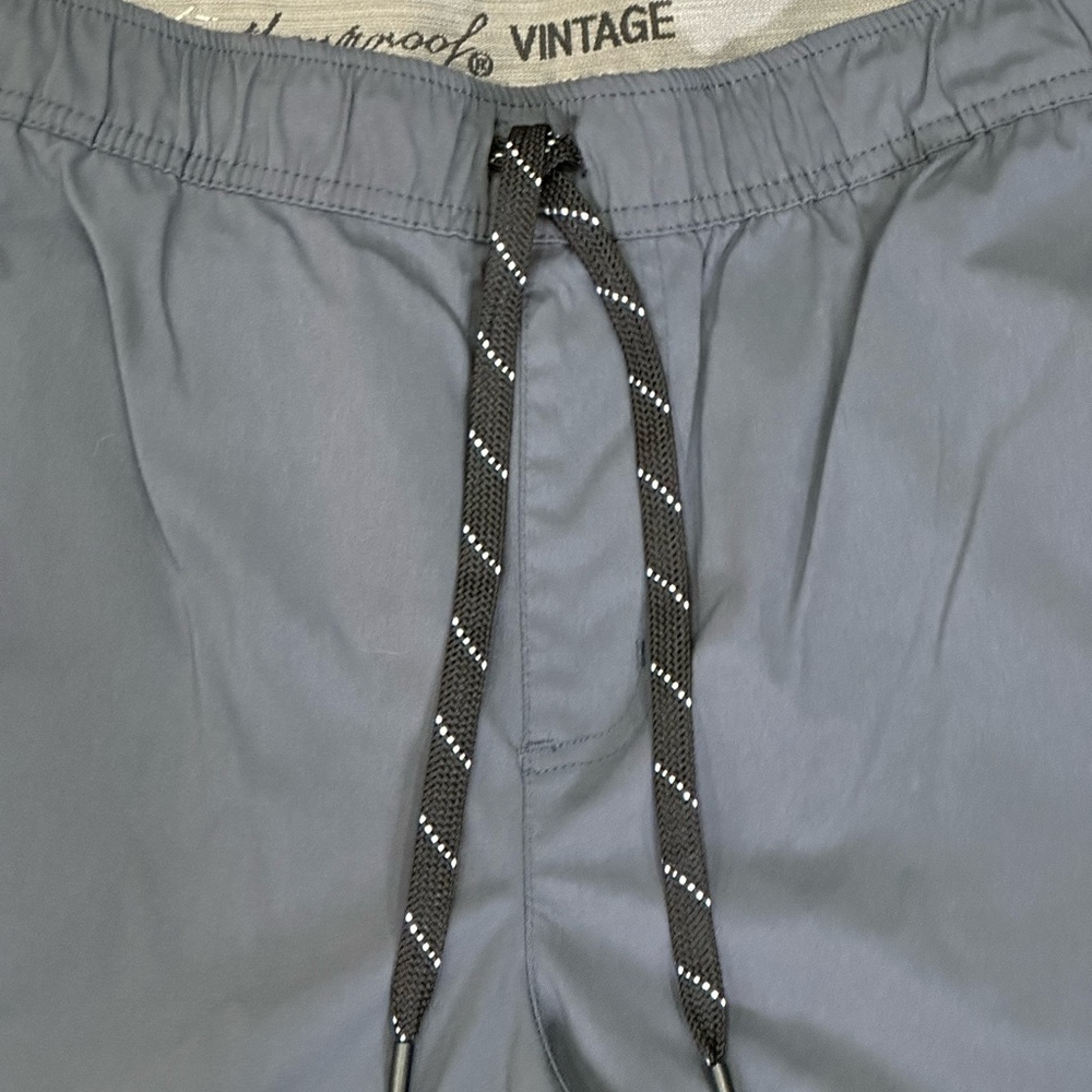 Men's Weatherproof XL 40 42 Chino Khakis Shorts Charcoal Golf Elastic Waist - Picture 6 of 9